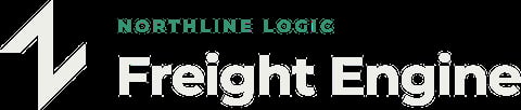 Northline Logic Freight Engine logo with white lightning bolt symbol on black background